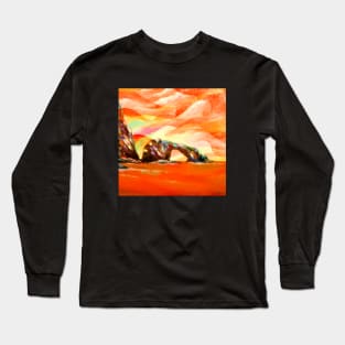 island arch sunset Long Sleeve T-Shirt